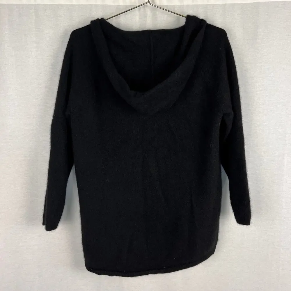 The Limited Sweater Black Cashmere Hooded Pullover Quiet Luxury Minimalist Basic